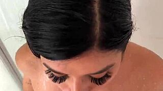 i had wet sex in the shower with sara retali and sergio lagos cumming in mouth