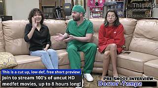 Dr. Tampa gives Brooklyn Rossi her first gyno exam