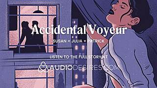 She Finger Fucks Pussy While Neighbors Fuck In Front Of Window!