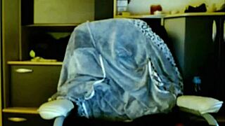 Sexy Teen In Black Stockings And Garter Belt Teases Her Ass