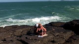 Tarra white fucks on the beach