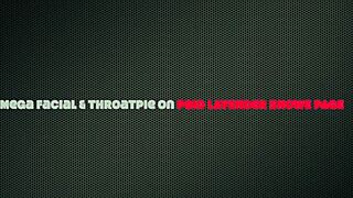 That goth babe gets a mega cumshot after rough face fucking!