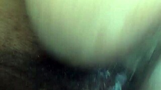 Homemade ebony engages in creamy activity