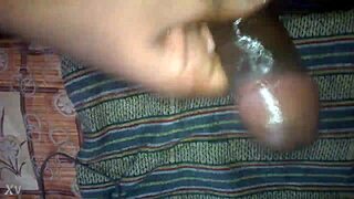 I Cum On My Oiled Indian Cock After A Hard Session