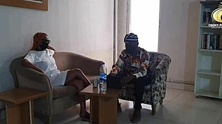 ebony nurse fucks interviewer for promotion 😈