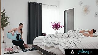 girlsway - housekeeper olivia madison caught naughty glimpses of bosses kenna james & jayden cole