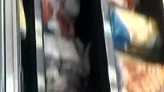 Candid hidden teen ass captured in video