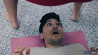 Curly Brunette Pornstar Shakes Big Ass Before Deep Fuck