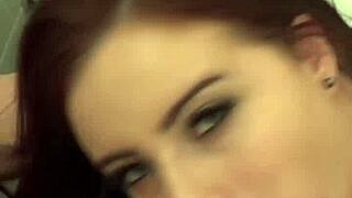 Brunette Babe Bent Over For Anal In Restroom.