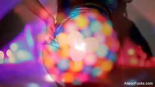 Big boobed Alison Tyler feels intense pleasure masturbating her pussy solo in the nude