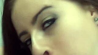 Brunette Babe Bent Over For Anal In Restroom.