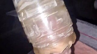 M4rkus77 uses fleshlight in public