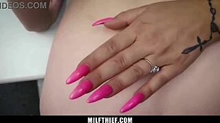 stepdaughter caught stealing calls stepmom for help in the shop