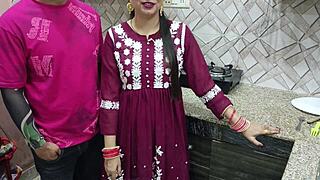 indian desi bhabhi fucked hard by devar in kitchen with deepthroat and cum