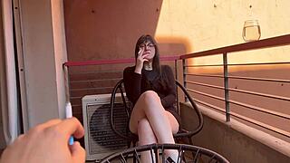 Argentinian Teen's Big Ass Gets Cum in POV Oral!