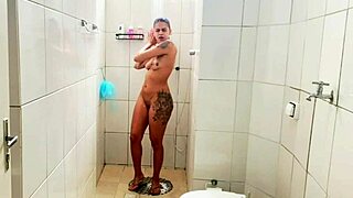 tour of the new apartment with guided masturbation in the shower part 4