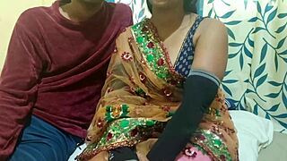 Desi Indian sexy wife enjoys doggystyle fucking orgasm.