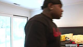 Naive Tiny Blonde Teen Gets Intense Interracial Gangbang With Big Black Cocks