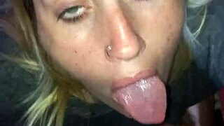 Blonde Deepthroats And Gets Facial 😏