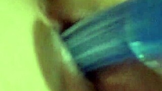 dildo covered in cum after toy play