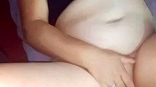 She masturbates to extra orgasm after intense fucking