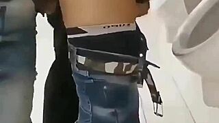 I offered my ass bareback to two teachers in the school toilet for public outdoor fun