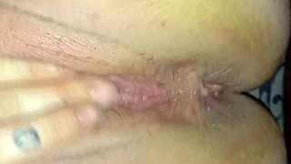 Girlfriend begs for deep anal creampie