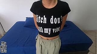 Eighteen Year Old Bends Over For Casting Fuck And Facial!