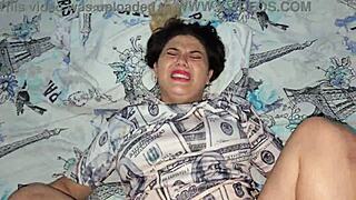 Im happy destroying my blondes pink white ass with my thick black cock