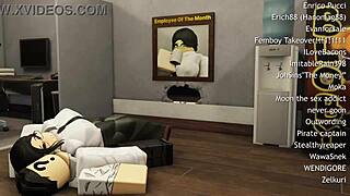 teen babe passionately fucks her friend's cock in the office after hours