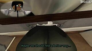 teen babe passionately fucks her friend's cock in the office after hours