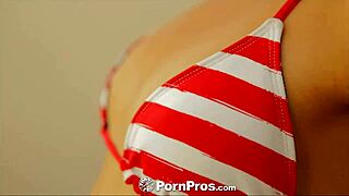 Ava Mendes Latina brunette celebrates with blowjob fucking and facial