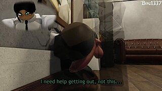 teen babe passionately fucks her friend's cock in the office after hours