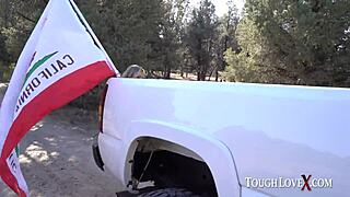 Blonde Slut Tiffany Watson Bends Over!