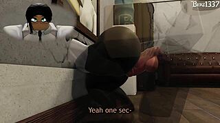 teen babe passionately fucks her friend's cock in the office after hours