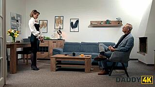 Daddy4K: I fucked my boyfriend's stepdaddy instead of reading books