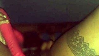 ebony milf strip tease and deepthroat preview with anal creampie