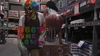 Latina Slut Queen Rogue Blows Gibby The Clown In Public Sex Tape