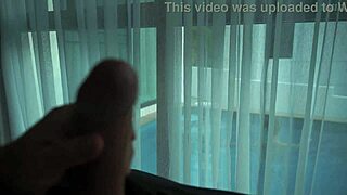 brunette slut picked up at the gym gets roughly fucked at the villa by a fit couple