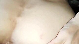 beautiful milf wife seduces husband with stockings for homemade anal sex.