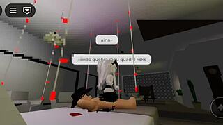 Having rough sex with a gothic chick in the hotel