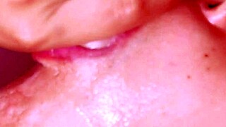 japanese porn story three: intense blowjob on monster cock close up