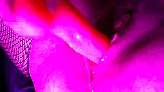 I'm squirting all over my pink dildo while masturbating