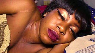 Ebony Babe Naughty Latina Fucks Her BBC Roommate