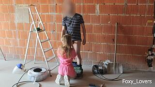 i was almost caught cheating with my coworker at work on a construction site