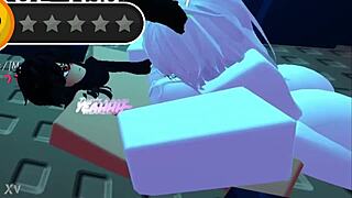 Roblox slut with big tits and ass keeps coming back for more sex!