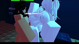 Roblox slut with big tits and ass keeps coming back for more sex!