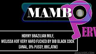 Horny white brazilian redhead melissa fucked hard by big black cock anal
