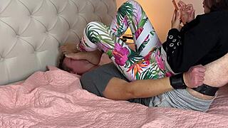 Foot slave captured under asians feet