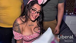 Friend Fucks Girlfriend Hard in New Apartment During Swingers Night